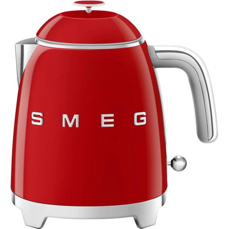 Smeg KLF05RDEU Wasserkocher Mini 50's Style, 1400W, 0,8 L, Kunststoff, Wasserstandsanzeige, rot – Bild 1