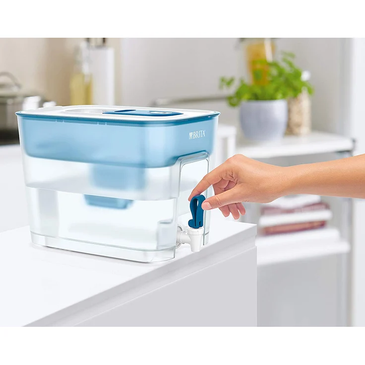 BRITA Wasserfilter-Station Flow inkl. 1 MAXTRA+ Filterkartusche – XXL Tischwasserfilter mit Zapfhahn reduziert Kalk, Chlor und leitungsbedingt vorkommende Metalle wie Kupfer & Blei im Leitungswasser  – Bild 7