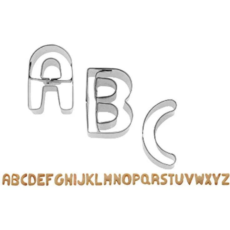 Westmark Keks-Ausstechformen-Set, 26-tlg., Buchstaben A-Z, Länge: 2,5 cm, Rostfreier Edelstahl, Silber, 35362280 - Preisvergleich – Bild 2