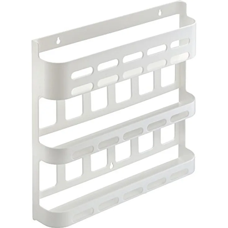 Westmark Gewürzregal, Für Wand- und Innentürbefestigung, 37,9 x 6,9 x 34,9 cm, Kunststoff, Weiß, Parato, 52202260