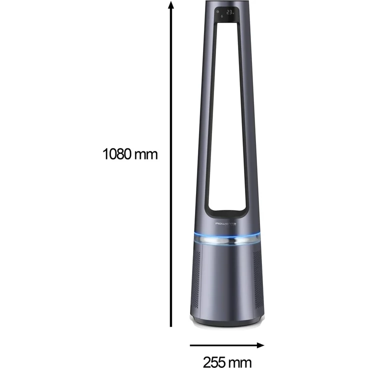 Rowenta Eclipse 2-in-1 Luftreiniger und Ventilator, 12 Stufen, Timer, verzögerte Startfunktion, Fernbedienung, anthrazit (QU5030F0) – Bild 11