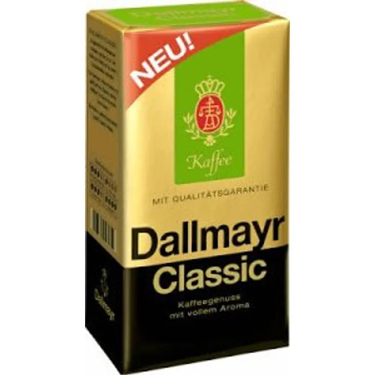 Dallmayr Classic gemahlen kräftiger Spitzenkaffee 500g 12er Pack