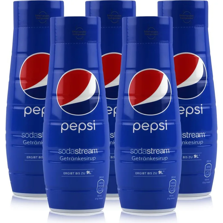 SodaStream Getränke-Sirup Softdrink Pepsi 440ml, 5er Pack