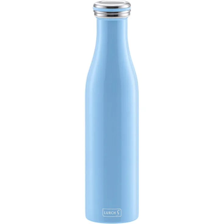 Lurch 240921 Thermoflasche Thermo-Flasche für heiße und kalte Getränke aus Doppelwandigem Edelstahl, 0,75l