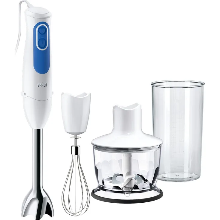 Braun Stabmixer, 700 W, Einfache Steuerung der Geschwindigkeit, so dass es den Mixer mit einer Hand bedienen kann