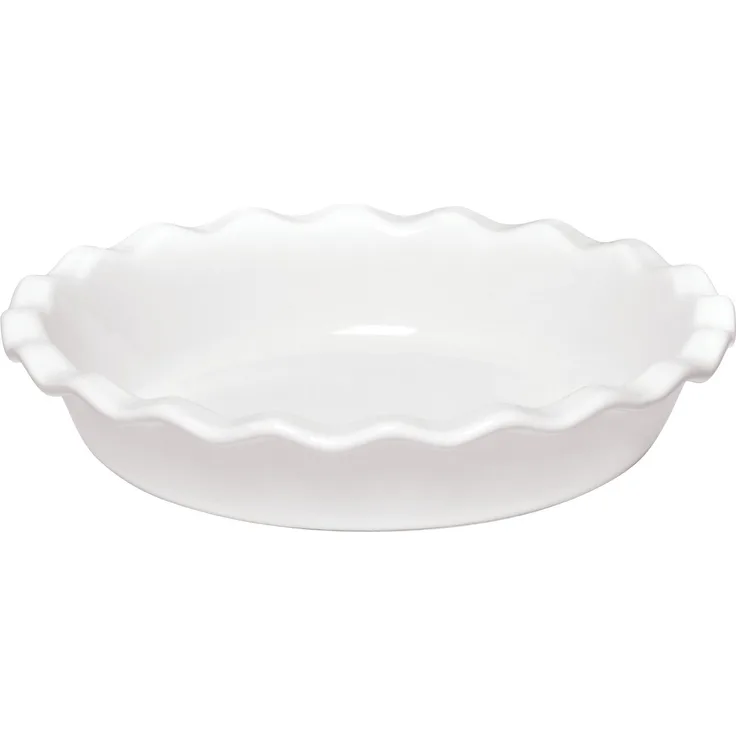Emile Henry 599291 Quicheform, Nougat, keramik, Mehl weiß