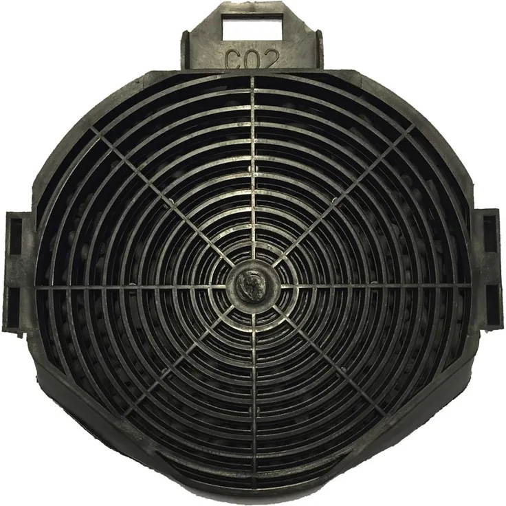 Exquisit Aktivkohlefilter 2 Stk. Schwarz C02