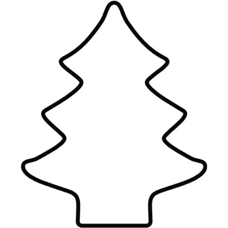 Kaiser Lebkuchen-Ausstecher Tannenbaum, 13 x 9 x 2,5 cm, Weihnachten, Edelstahl, leichtes präzises Ausstechen, sichere angenehme Handhabung