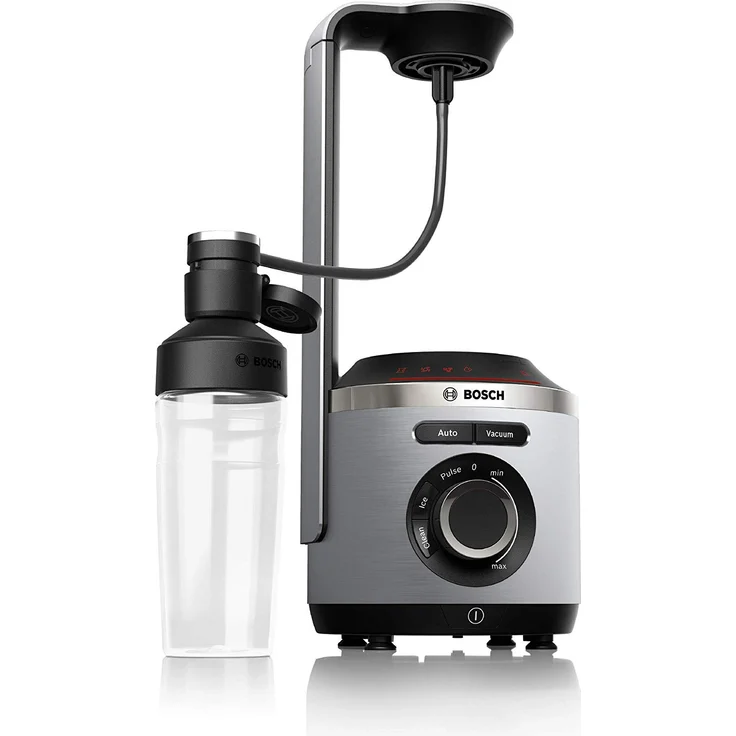 BOSCH MMBV621M VitaMaxx Vakuum-Standmixer (starke Mixleistung, Automatik-Funktion Vakuum+Mixen, Eis-Crusher, To-Go-Flasche, 1.000 Watt) silber – Bild 2