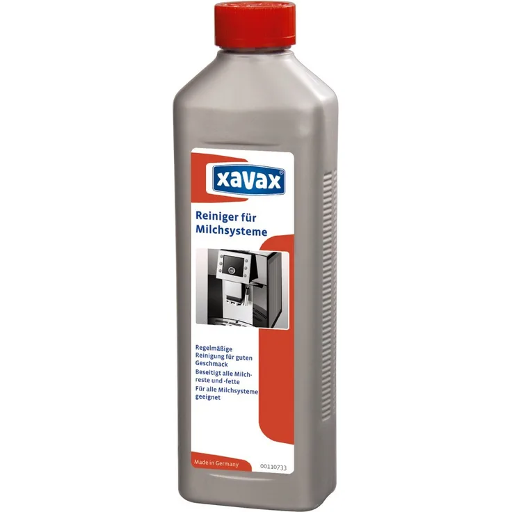 Xavax Reinigungs-Konzentrat für Milchschaumbrühvorrichtung, Lebensmittelecht, 500 ml bis zu 25 Anwendungen