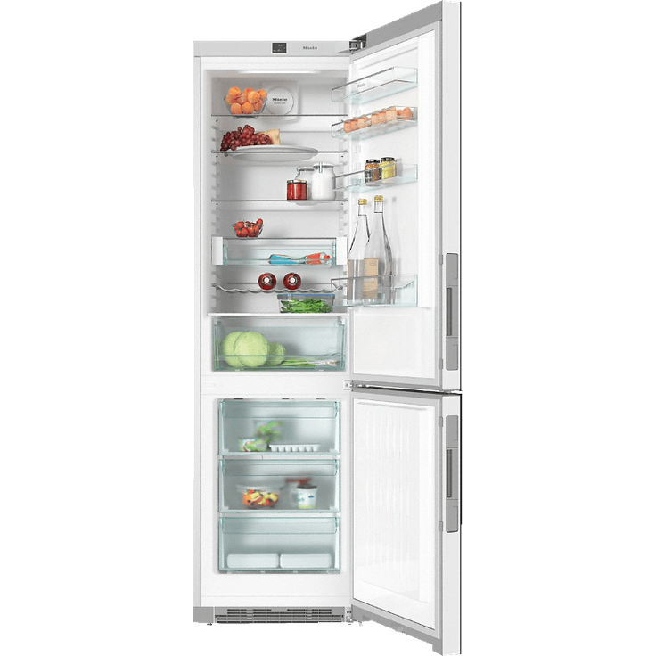 Miele KFN 29233 D BB Kühl-Gefrierkombination, freistehend, schwarz, NoFrost, Breite 60 cm, Energieklasse D – Bild 2