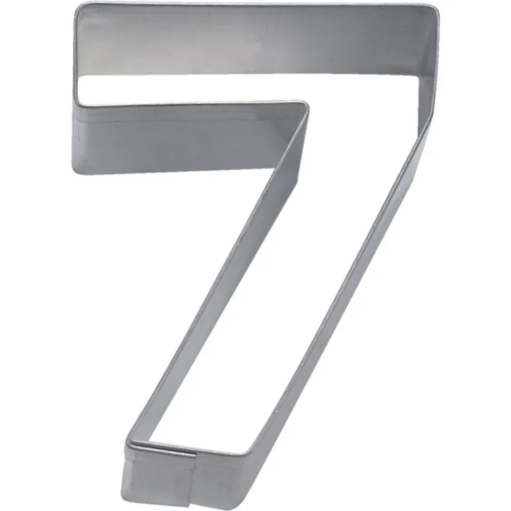 Staedter Haus Cookie Cutter edelstahl 6,5 cm, silber, Nummer 7