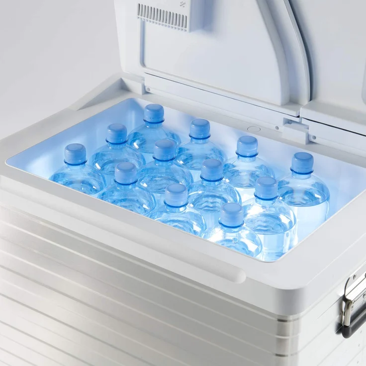 Mobicool MQ40A AC-DC tragbare thermoelektrische Alu-Kühlbox, 39 Liter, Energieeffizienzklasse F, 12 V und 230 V für Auto, Lkw und Steckdose, Aluminium-Gehäuse – Bild 3