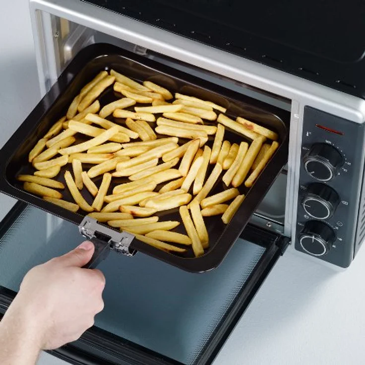SEVERIN TO 2056 Back- und Toastofen mit Umluftfunktion (1.600 W, Inkl. Grillrost und Backblech, 30 L) silber -schwarz – Bild 2