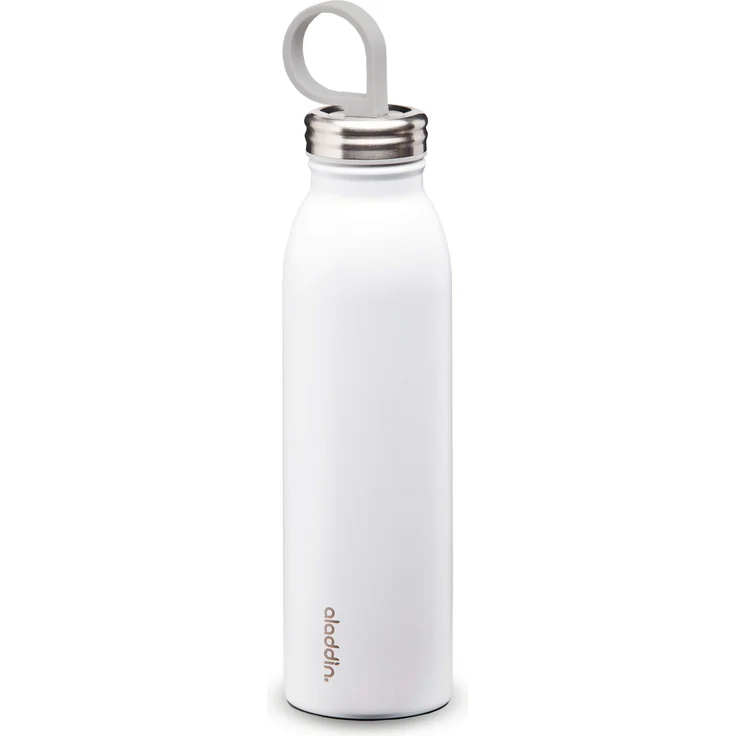 Aladdin Chilled Thermavac Edelstahl-Trinkflasche, 0,55 Liter, Snowflake White, Doppelwandige Vakuum-Isolierung, Auslaufsicher, Geeignet für PKW-Halterungen, Rucksack, Spülmaschine, BPA-frei – Bild 1