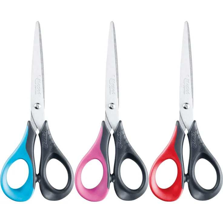 Schere Sensoft 16 cm farbig sortiert Schere 16 cm Maped M169600 sortiert Farbe,1 Stück