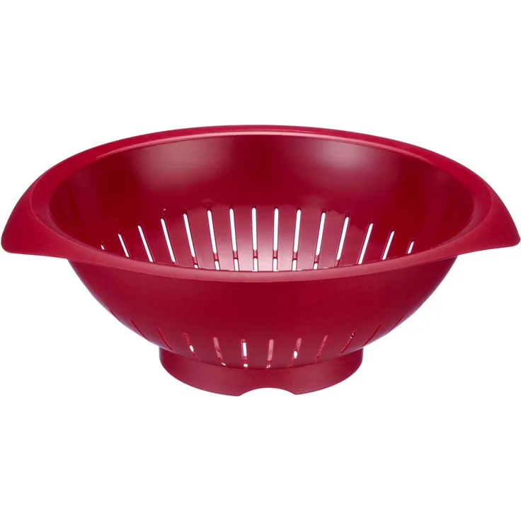 Westmark Seiher mit breitem Rand, Innendurchmesser: 25 cm, Kunststoff, Rot, 2424227R