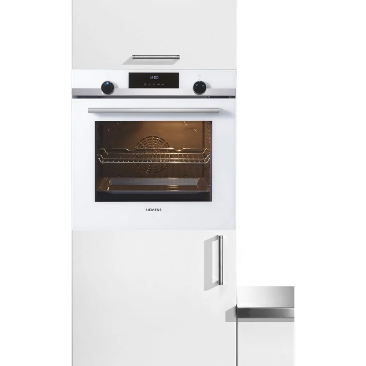 Siemens HB517ABW0, Backofen, A, Einbau, Breite 60 cm, Netzbetrieb, Volumen 71 l, Timer, beleuchtete Drehknebel, weiß – Bild 2
