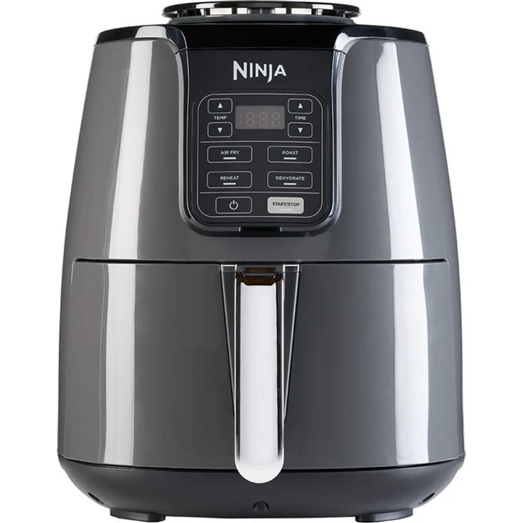 Ninja Air Fryer AF100EU Black, Heißluftfritteuse mit präziser Temperaturregelung, Fritteuse ohne Öl und Fett, 3.8 Liter Fassungsvermögen, 1500 Watt – Bild 1