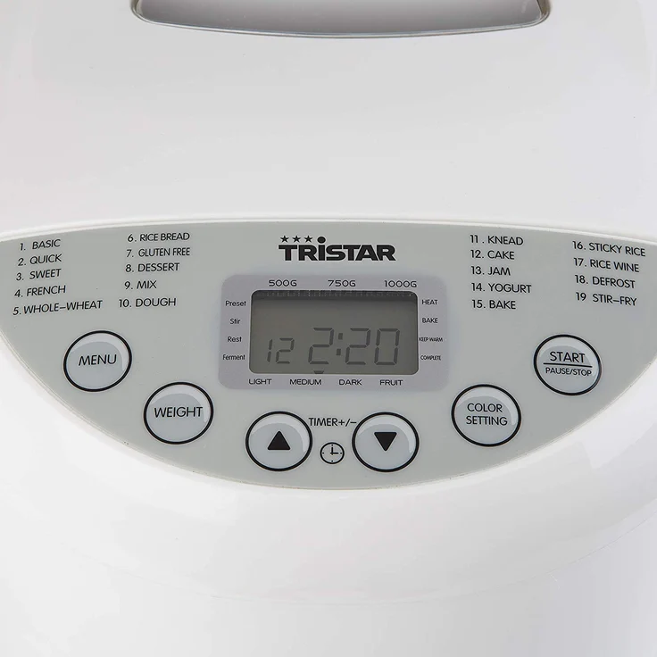 Tristar BM-4586 Brotback-Automat ? Einstellbarer Bräunungsgrad für die Kruste ? glutenfreies Programm – Bild 4