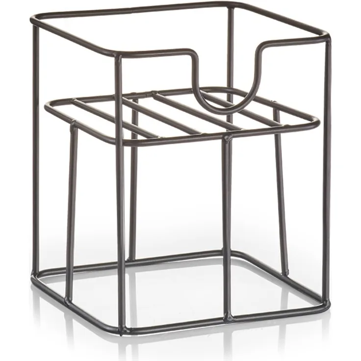 Zeller 19739 Ständer für Getränkespender 19735-19740, 3,5 L - 3,8 L, Metall, schwarz, ca. 16.5 x 16.5 x 19 cm