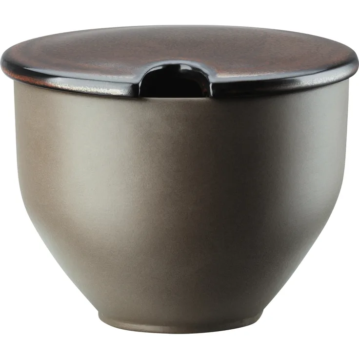 Rosenthal Zuckerdose 0,25ltr. mit Deckel mit Einschnitt JUNTO BRONZE