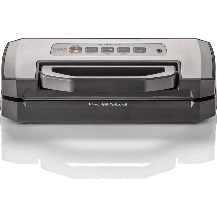 CASO VRH 490 advanced Vakuumierer - Folienschweißgerät, verlängern Sie die Halbtbarkeit Ihrer Lebensmittel, Vakuumiergerät ideal zum portionieren & aufbewahren von Essen, inkl. 10 Profi- Folienbeutel – Bild 1