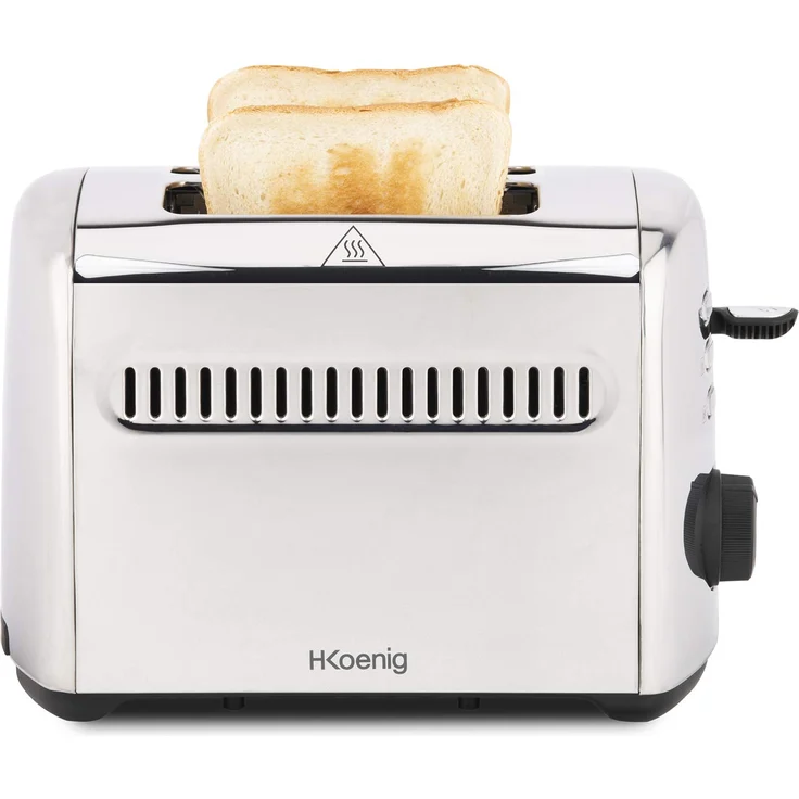 H.KOENIG TOS9 Toaster 2 Scheiben, Edelstahl – Bild 1