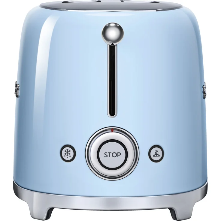 Smeg TSF01 PBEU Doppelschlitztoaster, 950W, 6 Bräunungsstufen, blau – Bild 4
