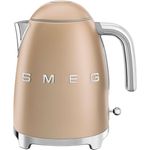 SMEG KLF03CHMEU Edelstahl-Wasserkocher, 2400W, 1,7L Volumen, champagner matt