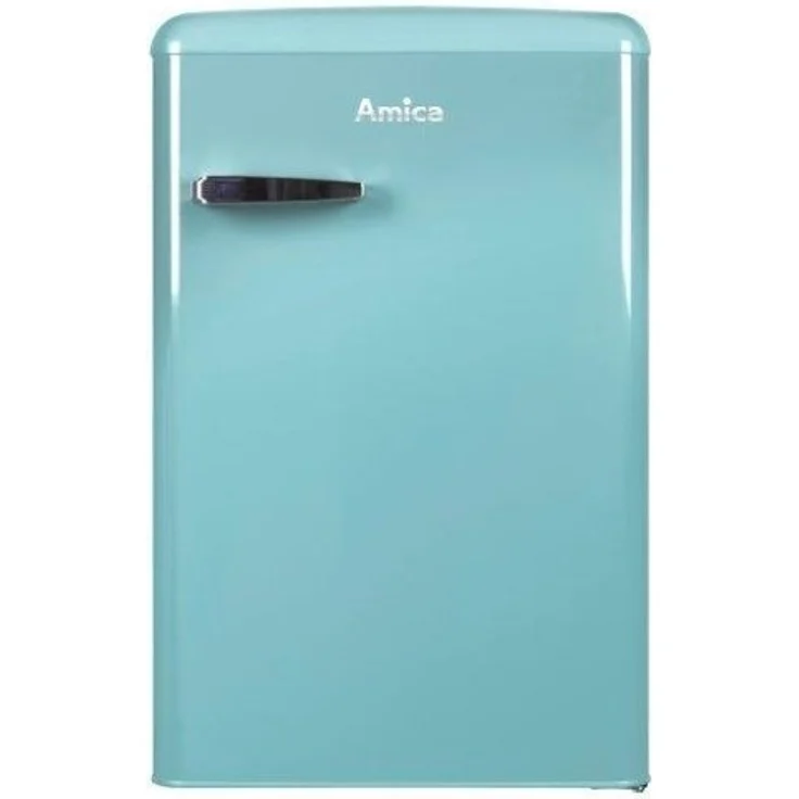 Amica KS15612T VT 862 AL WID Kühlschrank, freistehend, türkis, Breite 55 cm, Energieklasse E – Bild 1
