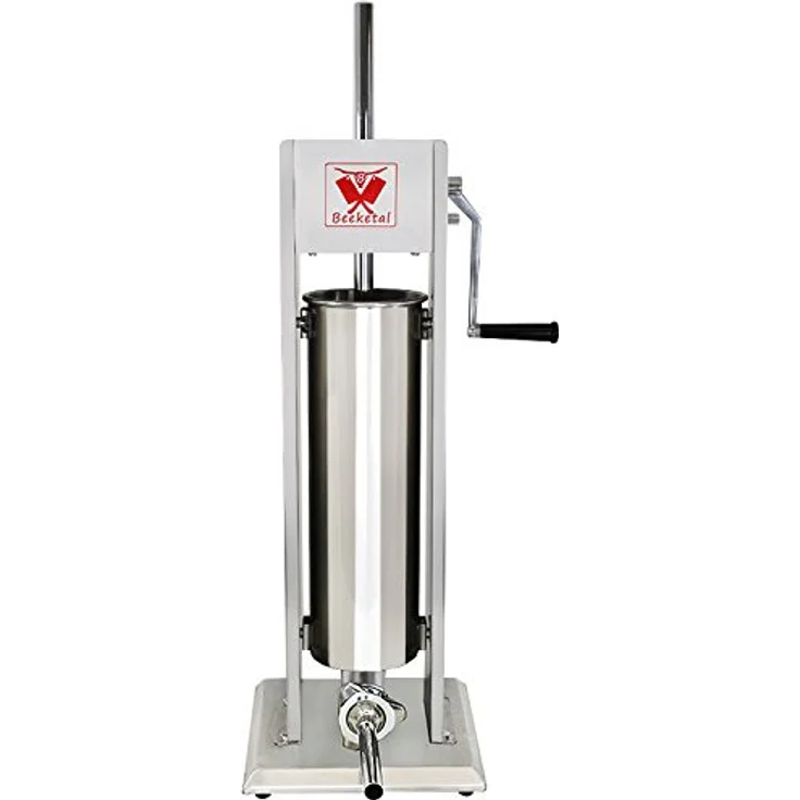 Beeketal BT07 Edelstahl Industrie Wurstfüllmaschine, 7 L – Bild 1