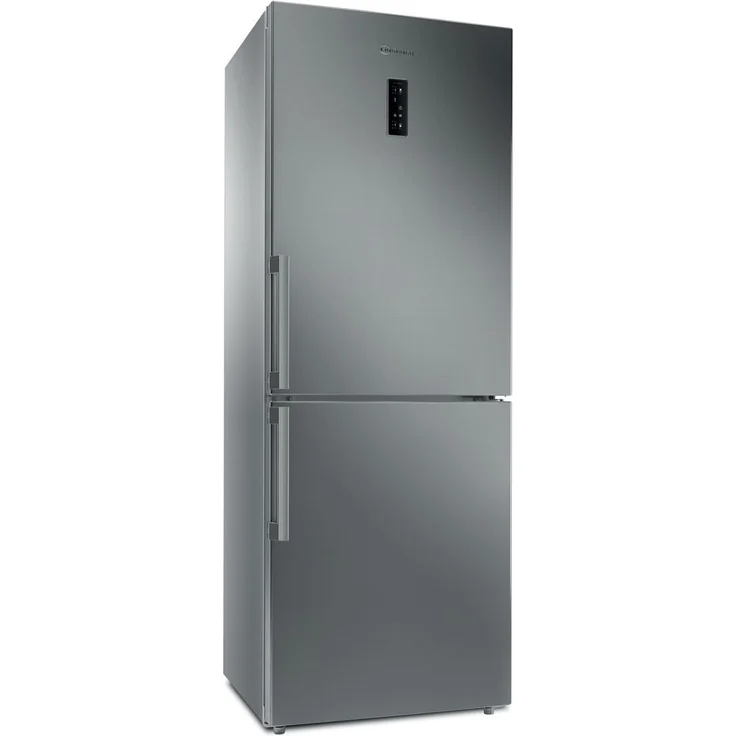 Bauknecht KGNXL 19 A3+ IN Kühl-Gefrierkombination, freistehend, silber, NoFrost, Lagerzeit bei Störung18 h – Bild 1