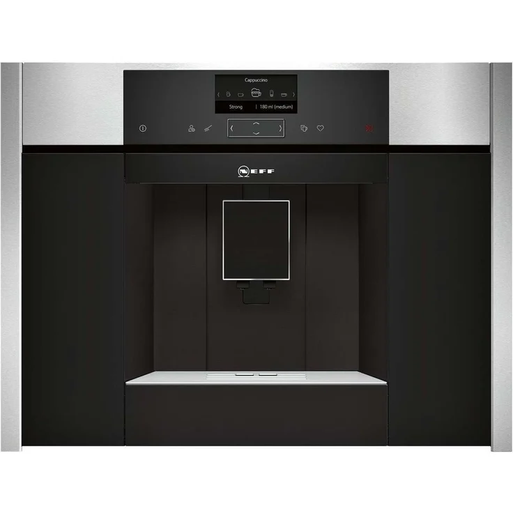 Neff CKS1561N Einbau-Kaffeemaschine aus Edelstahl, SensoFlow System, mit Milchsystem und integriertem Mahlwerk – Bild 1