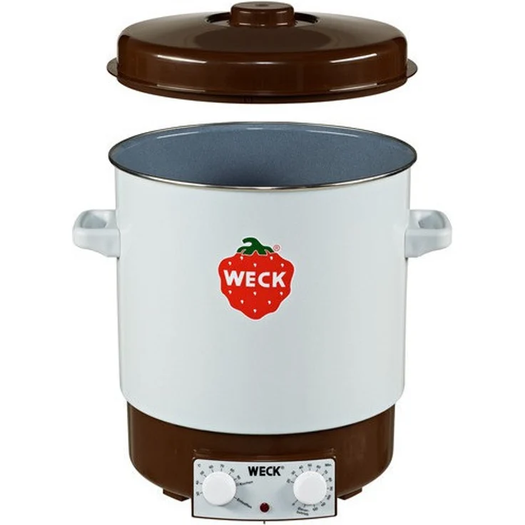 Weck WAT 15 Einkochautomat, 29 l Fassungsvermögen, 2000 Watt, mit Temperaturregler, weiß – Bild 2