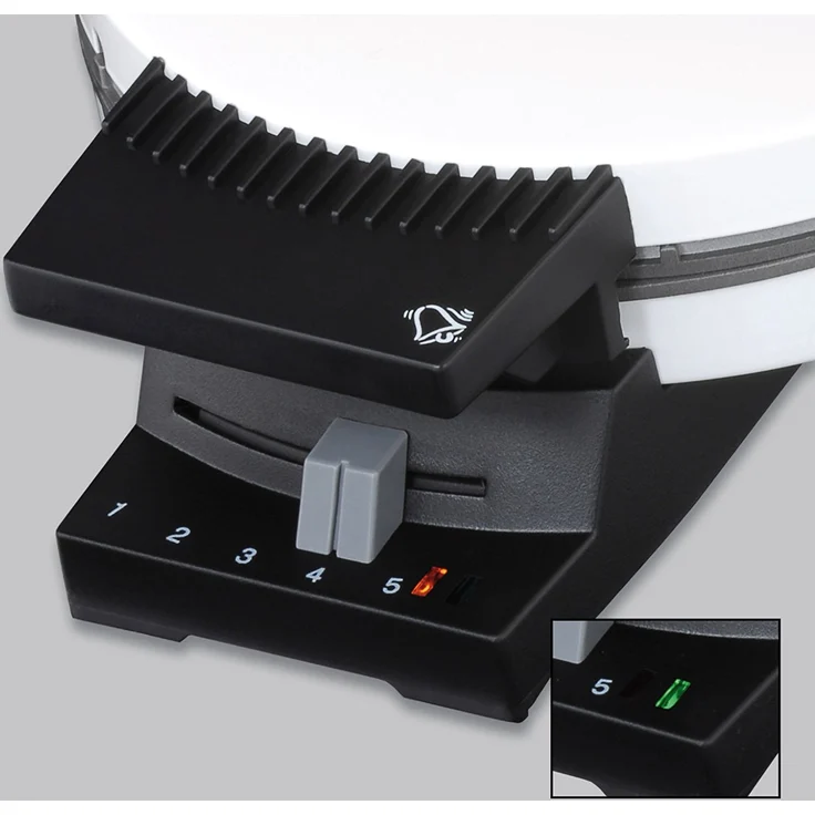 Cloer 281 Hörnchenautomat für hauchdünne, knusprige Hörnchen - 800 W - Backfläche 15 cm Durchmesser - schwere Backplatten - stufenlos wählbarer Bräunungsgrad - Signalton - weiß – Bild 5