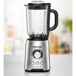 Rommelsbacher MX 1250 Standmixer, 1200W, Edelstahl, 1,75L Glasbehälter mit Skalierung, silber