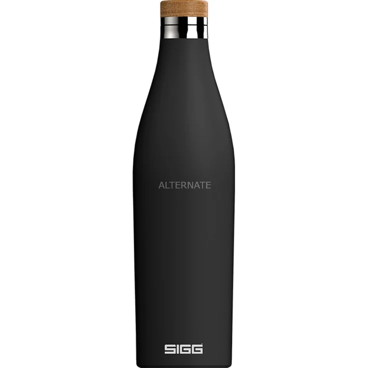 SIGG Trinkflasche Meridian Black 0,7L Thermosflasche, schwarz – Bild 1