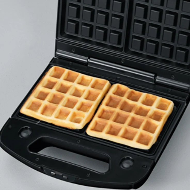 Severin SA 2968 Sandwich-Toaster, 3-in-1 Funktion Sandwich-, Grill-, Waffelplatte, 1.000 W, SA 2968, Schwarz-Chrom – Bild 6