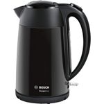 Bosch DesignLine Wasserkocher TWK3P423, 1,7 Liter, Tassenanzeige, 2.400 W, schwarz