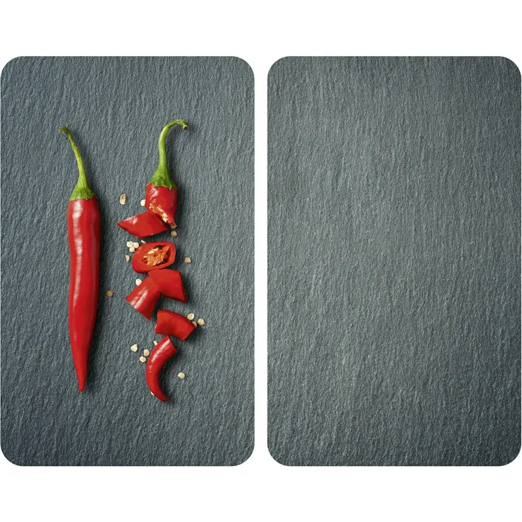 Wenko Herdabdeckplatte, Breite 52 cm, gehärtetes Glas