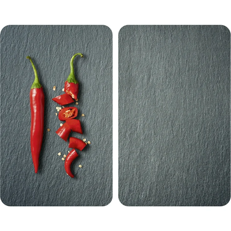 Wenko Herdabdeckplatte, Breite 52 cm, gehärtetes Glas – Bild 1