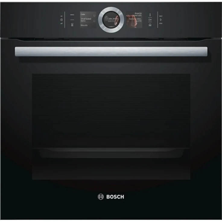 Bosch HSG636BB1 Serie 8, Backofen, Energieeffizienzklasse A+, Einbau, elektrisch, Volumen 71 l, Breite 59,5 cm, 12 Beheizungsarten, Schnellaufheizung, Externe Dampferzeugung – Bild 1
