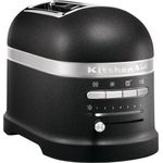 KitchenAid Artisan 5KMT2204EBK Doppelschlitztoaster, 1250W, 7 Bräunungsstufen, wärmeisoliertes Gehäuse, Kontrollleuchte, Abschaltautomatik, gusseisenschwarz