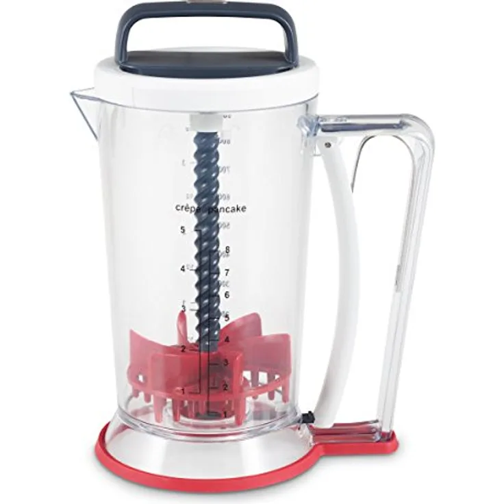 ZYLISS Smooth Blend - 2-in-1 Teigmixer und Teigspender in einem - für Pfannkuchen, Crépes, Muffins und Waffeln Teig - schnell | einfach | sauber. 900 ml.