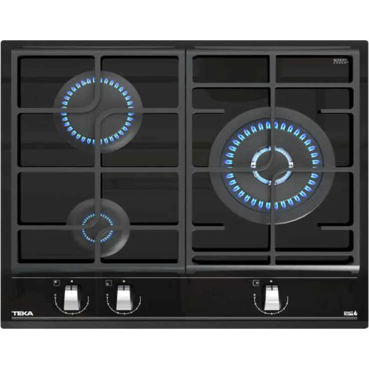 Teka GZC63310XBB Gaskochfeld 3-flammig 60cm autark