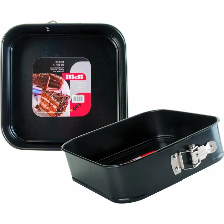 Ibili Springform-Set Moka, Stahlblech, schwarz, 24 x 24 x 7 cm