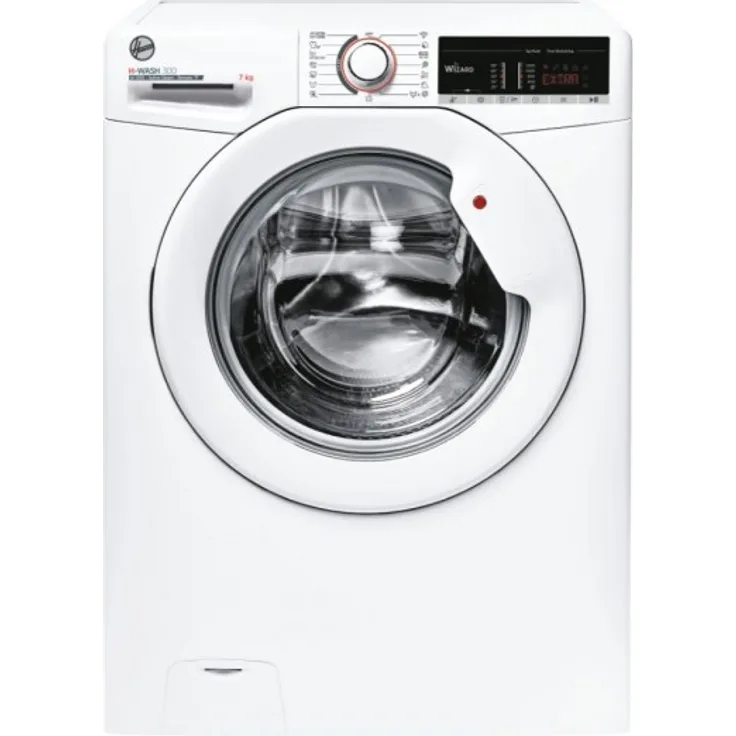 Hoover H3WS4 275TE-1-S, Frontlader-Waschmaschine, D, Fassungsvermögen 7 kg, Standgerät, Breite 60 cm, Startzeitvorwahl, Dampf-Funktion