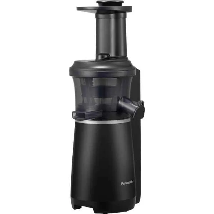 Panasonic Slow Juicer MJ-L501KXE Entsafter (Entsafter für Obst und Gemüse, Saftpresse, Edelstahl und Kunststoff, Entsafter elektrisch, 150 W, schwarz)