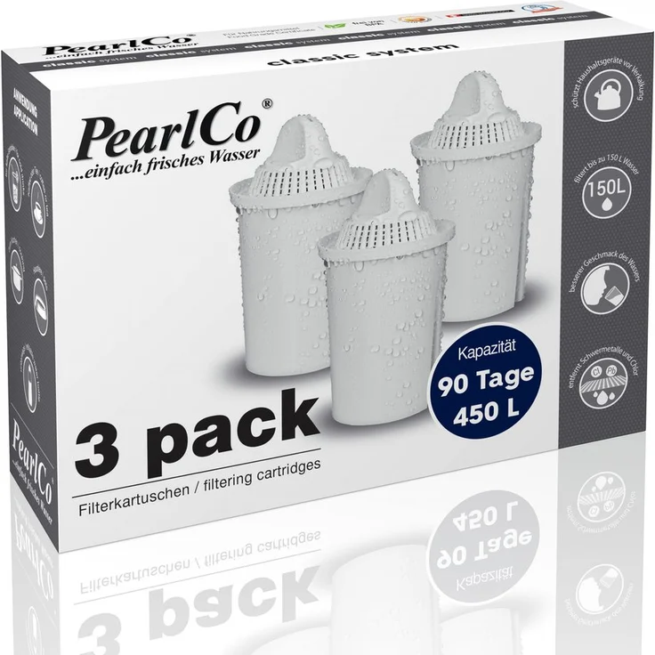 PearlCo classic Filterkartuschen 3er-Pack – Bild 1